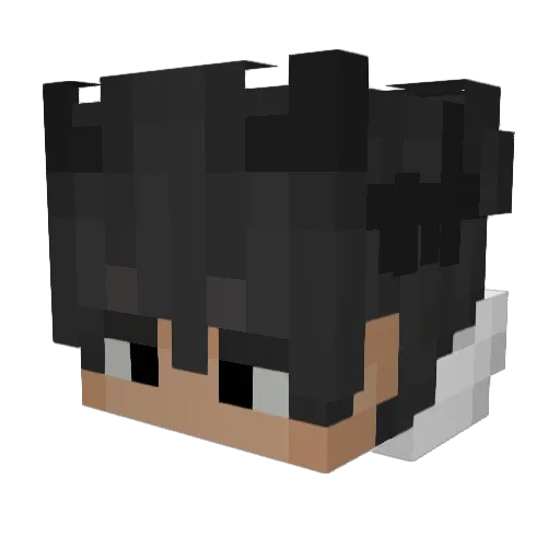 KilOutser Minecraft avatar head, 3D render
