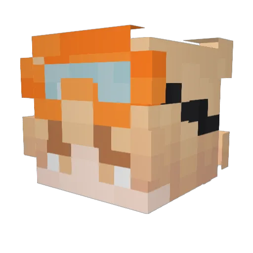 KilaKenny Minecraft avatar head, 3D render