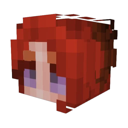 Kilav Minecraft avatar head, 3D render