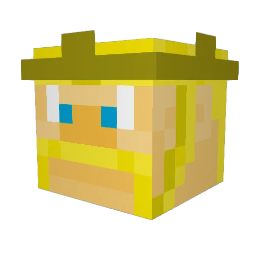 Kilbinator Minecraft avatar head, 3D render