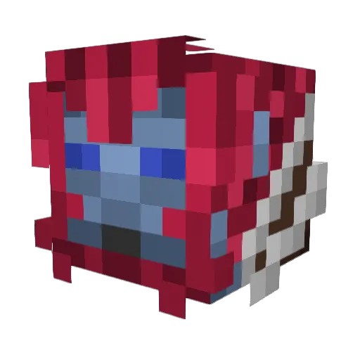 Kilbun Minecraft avatar head, 3D render