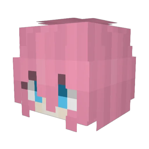 Kile1 Minecraft avatar head, 3D render