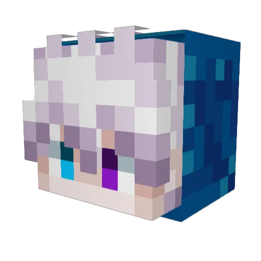 Kilepss Minecraft avatar head, 3D render