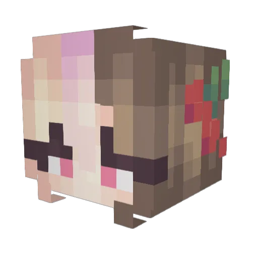 Kiley2034 Minecraft avatar head, 3D render