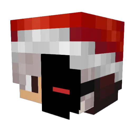 Kilgur Minecraft avatar head, 3D render