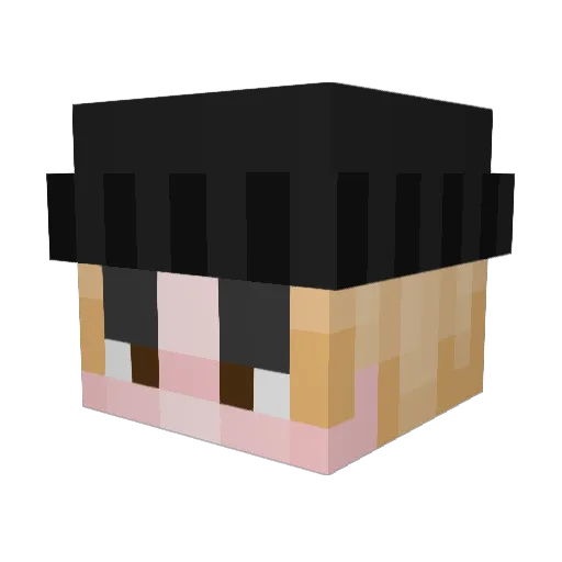 KiliAbi Minecraft avatar head, 3D render