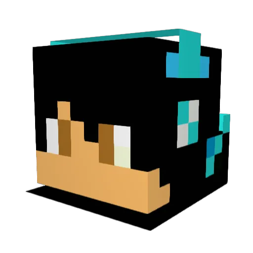 KiliCrafti Minecraft avatar head, 3D render