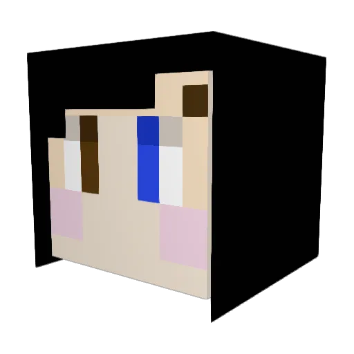 Kilianar Minecraft avatar head, 3D render