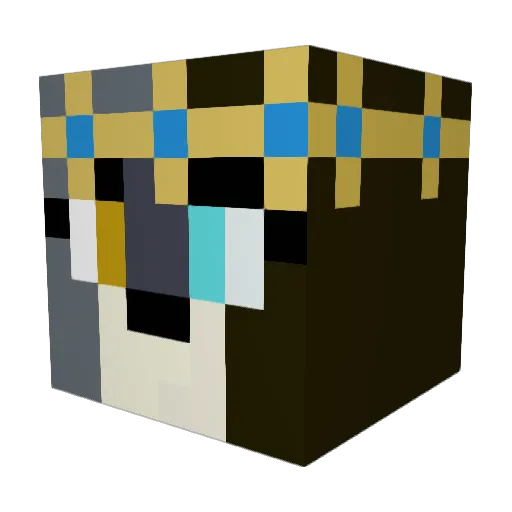Kilicro Minecraft avatar head, 3D render