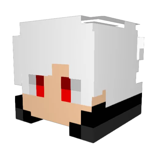KilingSpring Minecraft avatar head, 3D render