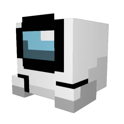 Kilippis Minecraft avatar head, 3D render