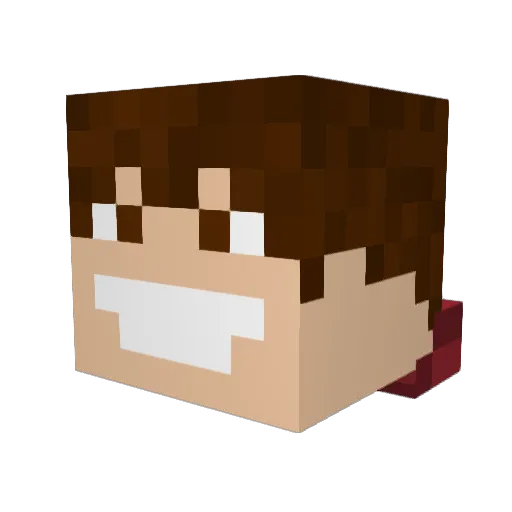Kilix22s Minecraft avatar head, 3D render