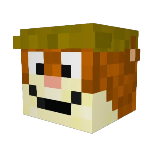 Kiljah_ Minecraft avatar head, 3D render