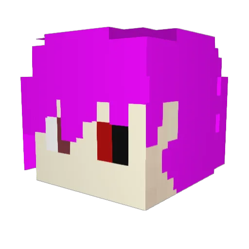Kill8r Minecraft avatar head, 3D render