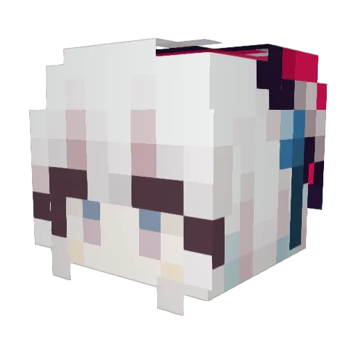 KillArea Minecraft avatar head, 3D render
