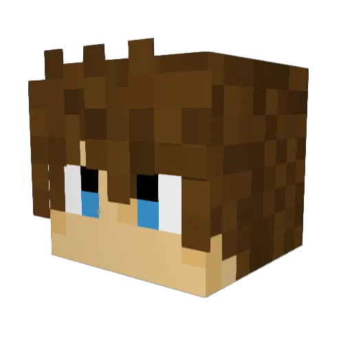 KillB0T16 Minecraft avatar head, 3D render