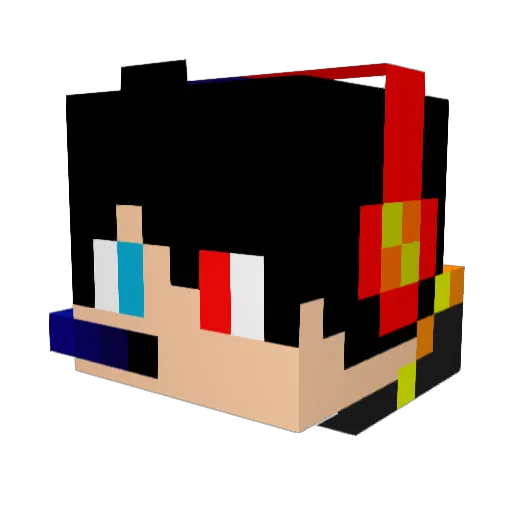 KillBill2018 Minecraft avatar head, 3D render