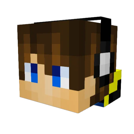 KillBow112 Minecraft avatar head, 3D render