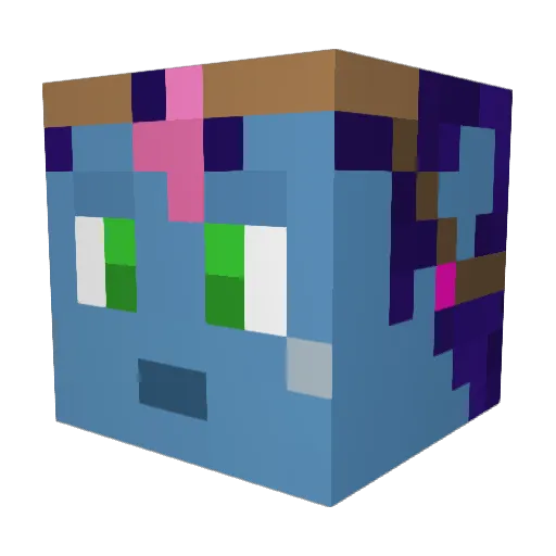 KillBoy9000 Minecraft avatar head, 3D render