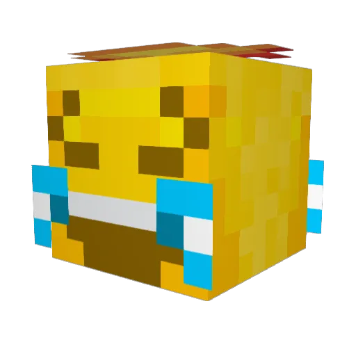KillFortnite Minecraft avatar head, 3D render
