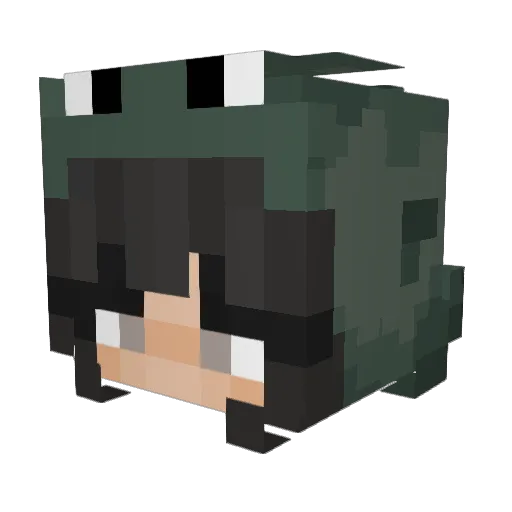 KillGh0sti Minecraft avatar head, 3D render
