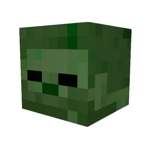 KillManyWaters Minecraft avatar head, 3D render