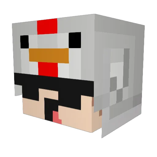 KillQzz Minecraft avatar head, 3D render