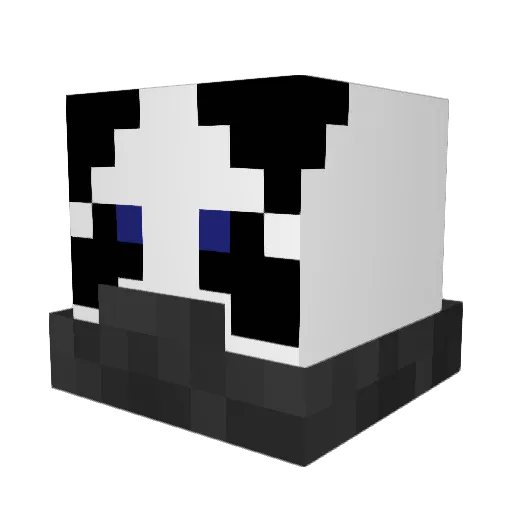 KillSpawn Minecraft avatar head, 3D render