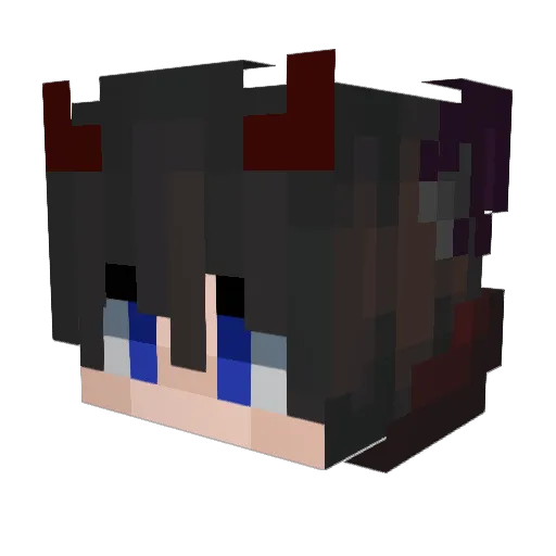 KillUa3_ Minecraft avatar head, 3D render