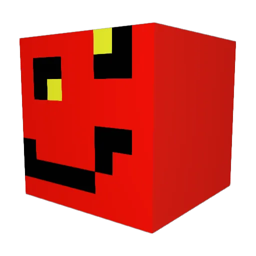 Kill_ Minecraft avatar head, 3D render