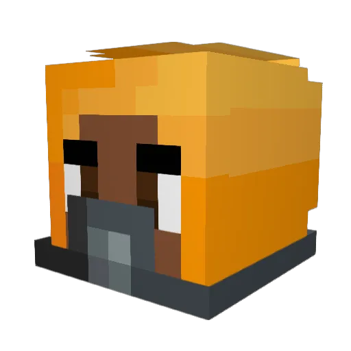 KillaJah Minecraft avatar head, 3D render