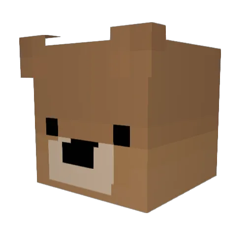 Killaaaaa Minecraft avatar head, 3D render