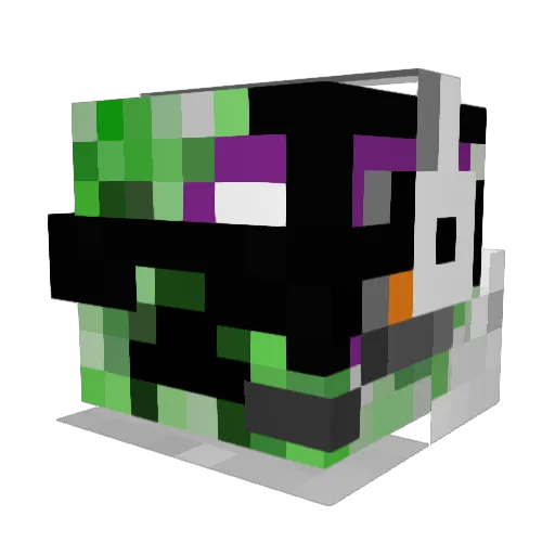 Killaman44 Minecraft avatar head, 3D render