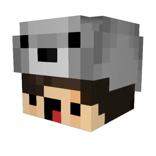 Killarcrafter Minecraft avatar head, 3D render