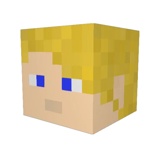 Killasin Minecraft avatar head, 3D render