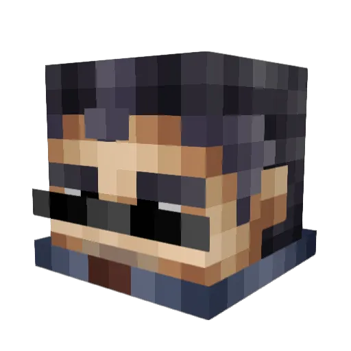 Killdate6408 Minecraft avatar head, 3D render