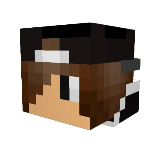 KilledByRuby Minecraft avatar head, 3D render