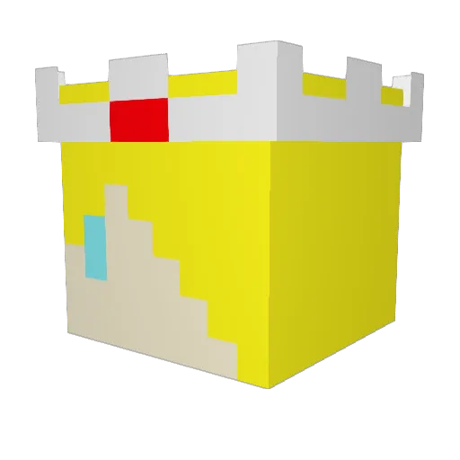 Killed_W Minecraft avatar head, 3D render