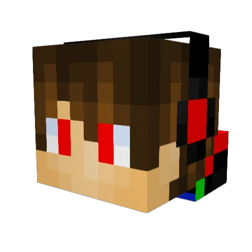 Killelite Minecraft avatar head, 3D render