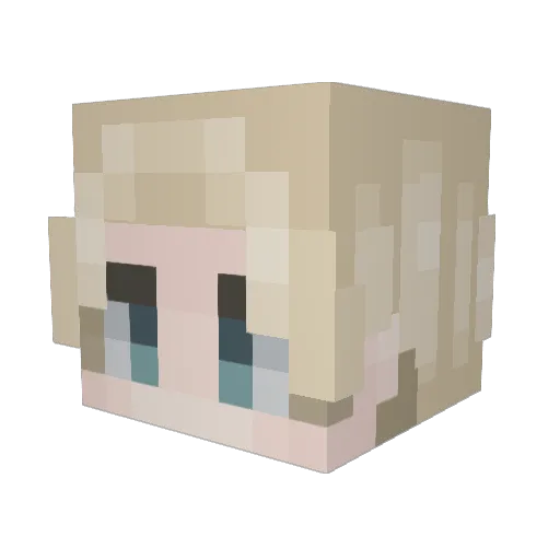 Killer0Gaming Minecraft avatar head, 3D render