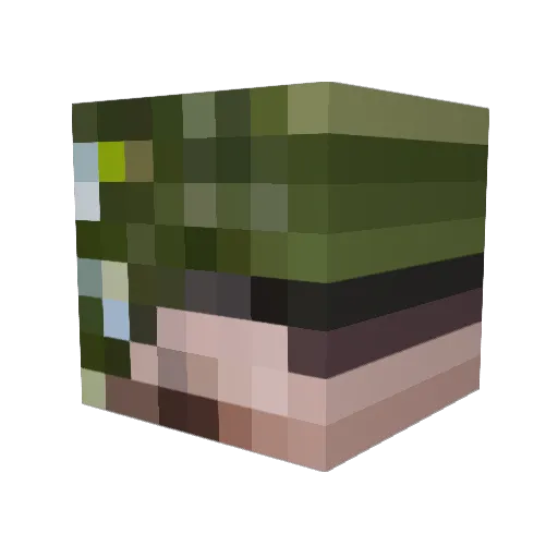 Killer1o Minecraft avatar head, 3D render