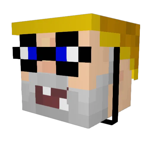 Killer200d Minecraft avatar head, 3D render