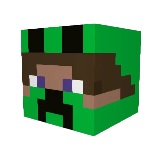 Killer2412 Minecraft avatar head, 3D render