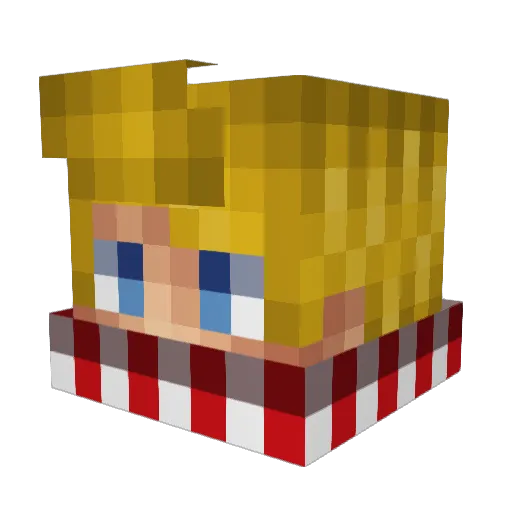 Killer366 Minecraft avatar head, 3D render