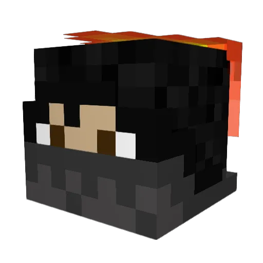 Killer4537 Minecraft avatar head, 3D render