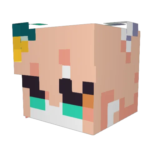 Killer78_ Minecraft avatar head, 3D render