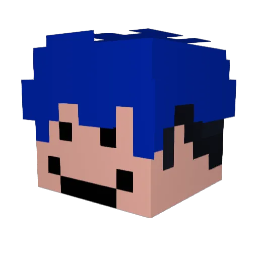 Killer7980 Minecraft avatar head, 3D render