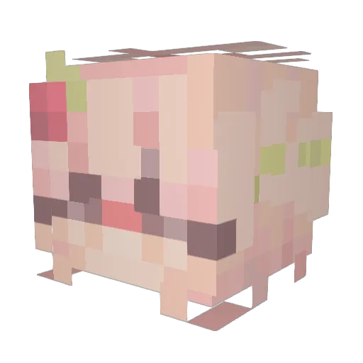 KillerArcade Minecraft avatar head, 3D render