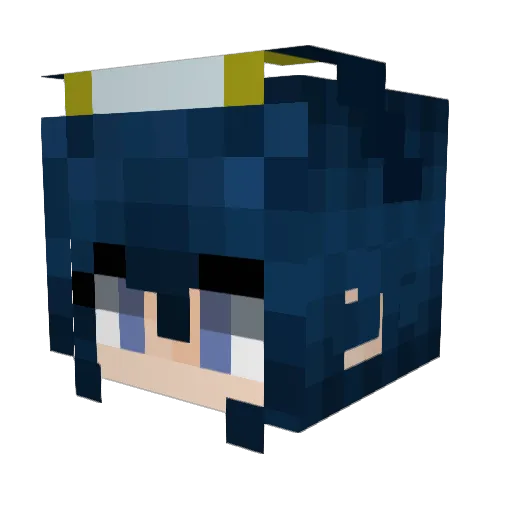 KillerArchi Minecraft avatar head, 3D render