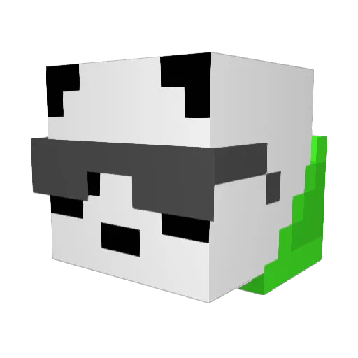 KillerBubblez Minecraft avatar head, 3D render